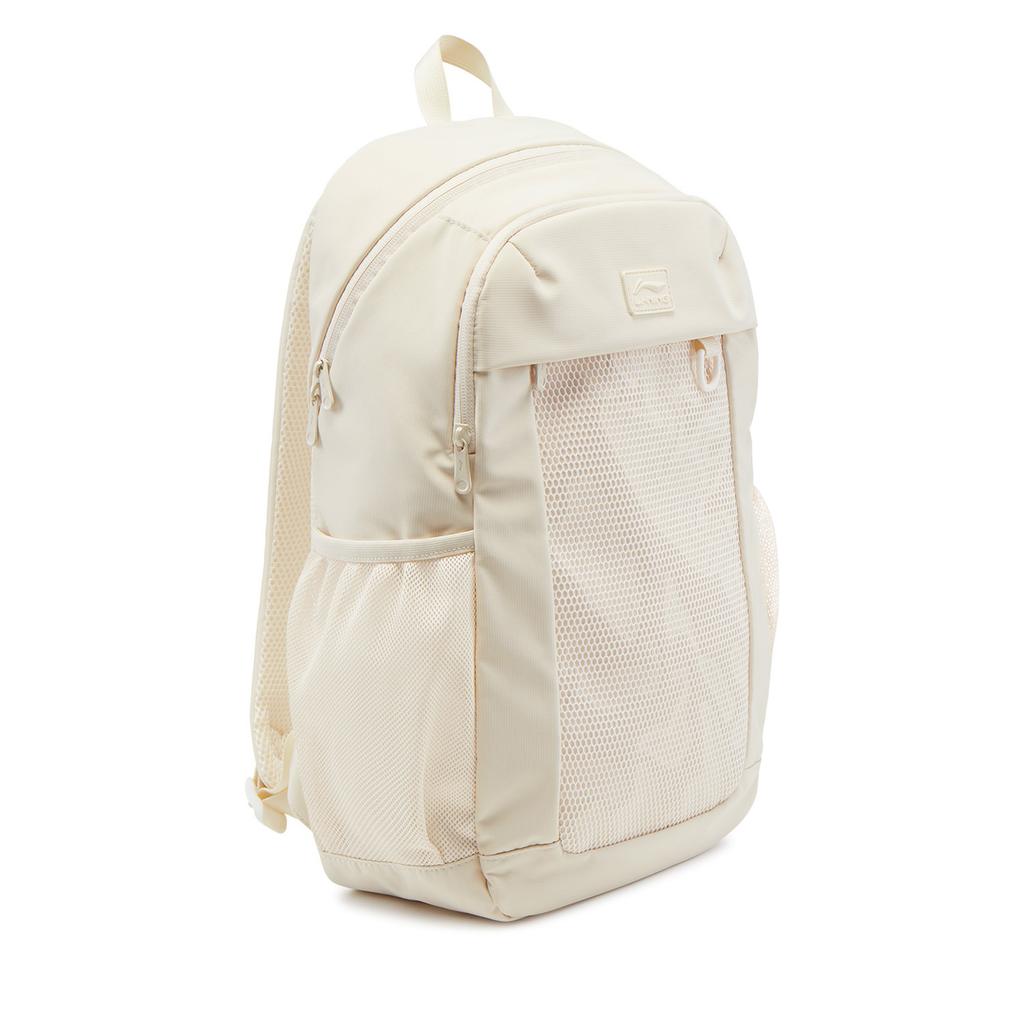 New LiNing Sports Life Collection Polyester Backpack Unisex Eggnog Gray ABSV395-2