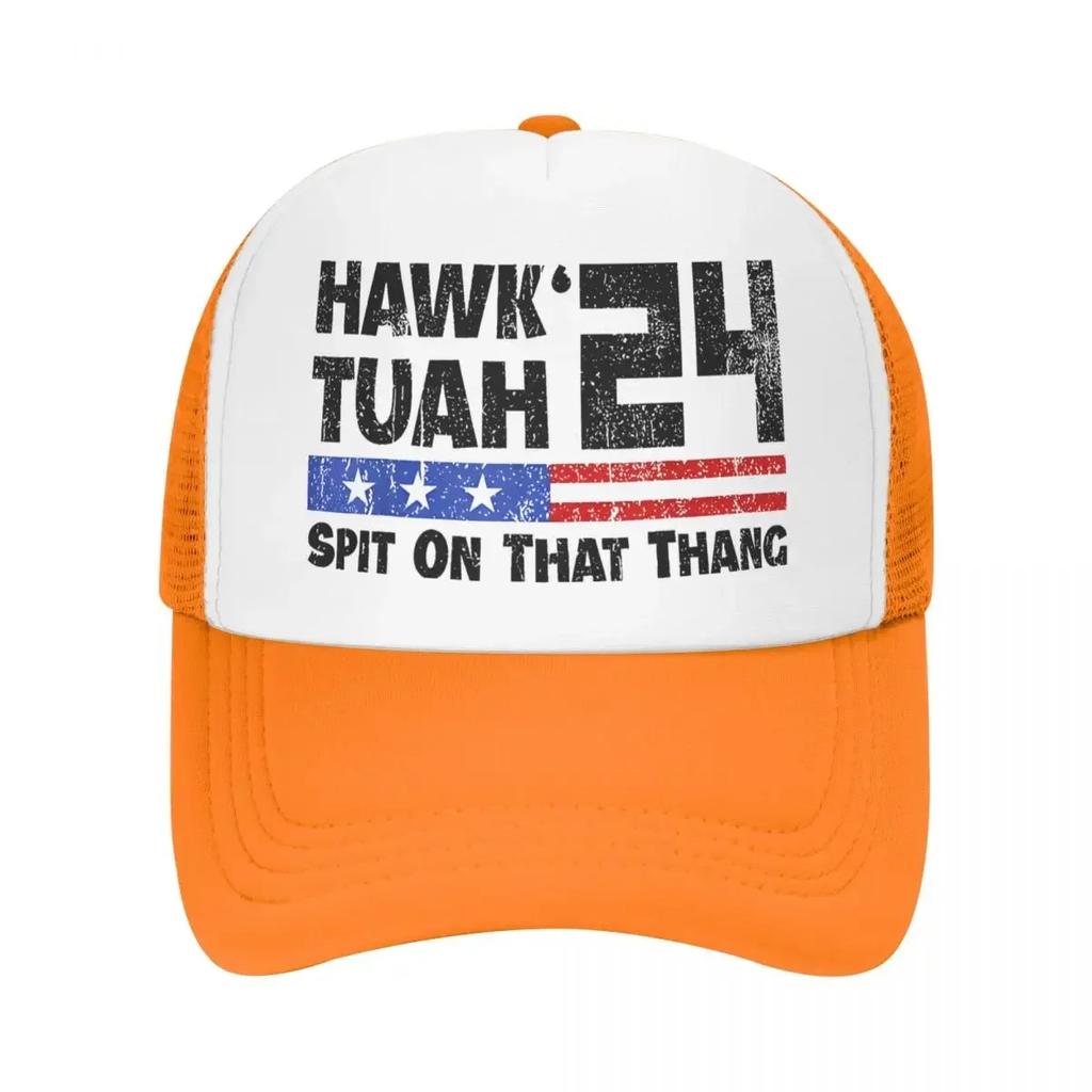 Adult Hawk Tuah 24 Spit On That Thang Trucker Hats HipHop Mesh Baseball Caps Dad Hat Trucker Hat Adjustable Trucker Cap Spring