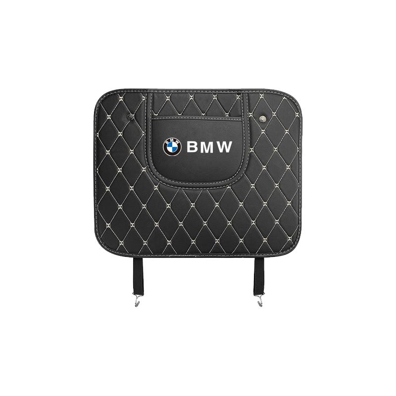 PU Leather Car Anti-Kick Mats Auto Seat Back Protector Cover For BMW Performance E46 E60 E90 E39 E87 E36 E92 E70 E91 X3 X5 X1 X2 rlzh86