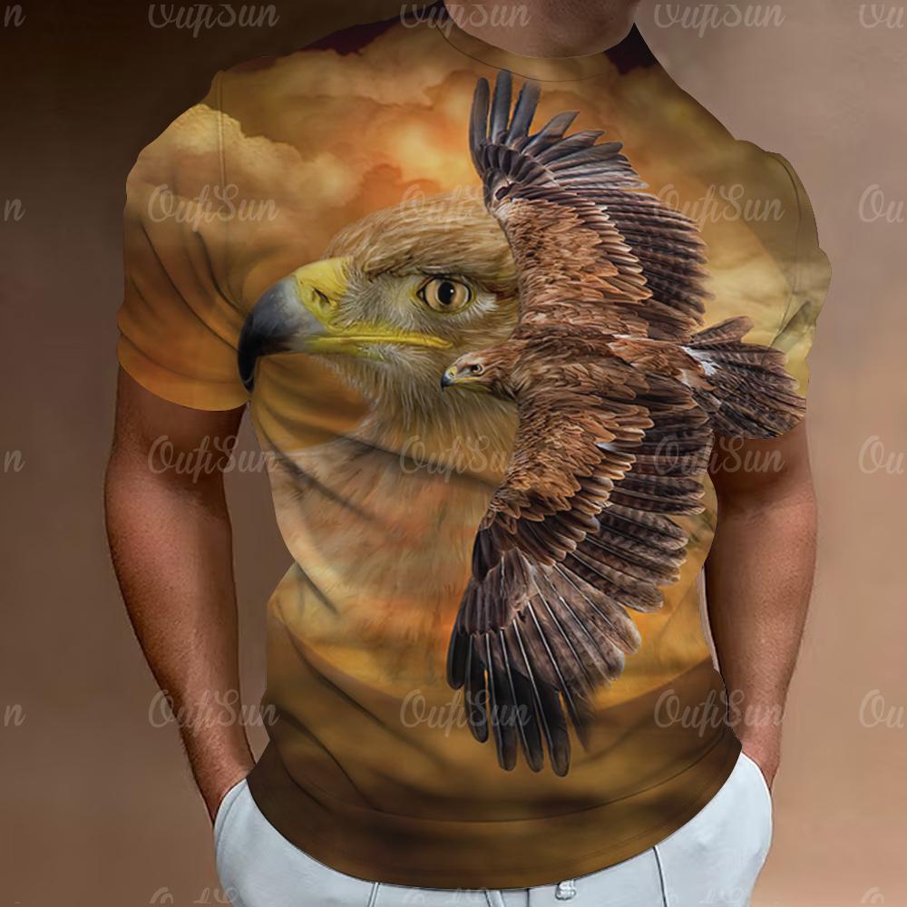 American Eagle Tees Graphics 3D Printing Mens T-shirt Fashion Casual Tops Unisex Oversized O-Neck Short Sleeve T Shirts