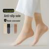 Женские носки с антизацепляющим покрытием и кристаллами: Короткие, нескользящие, чулки на хлопковой основе для весны/лета