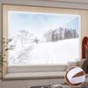 Window Insulation Film Winter Windproof Warm Film Self Adhesive No Punching Indoor Window Door Warm Curtain Cold Proof Thickened