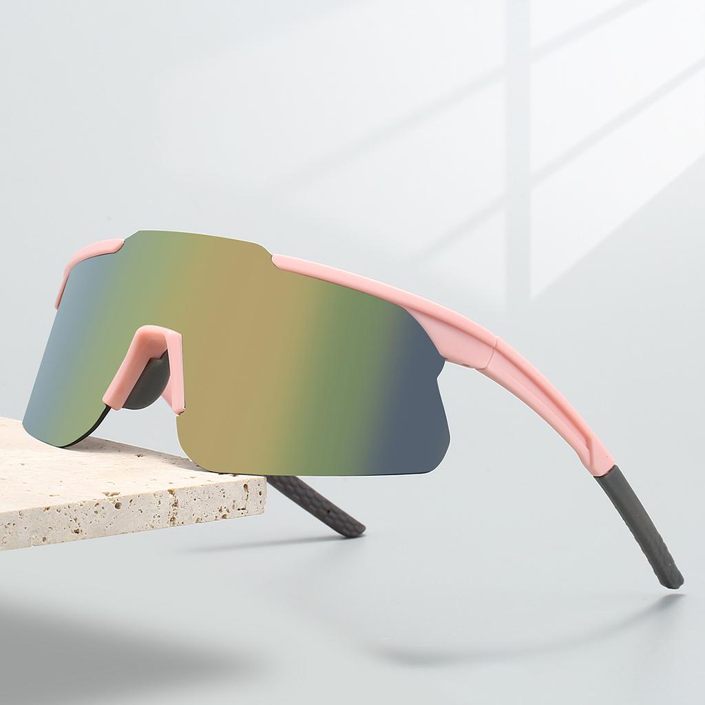 Полуободковые очки Мужские Новые Большие Ветрозащитные Очки-маска Обернутые Защитные Очки Зеркальные Очки для Велоспорта на Открытом Воздухе