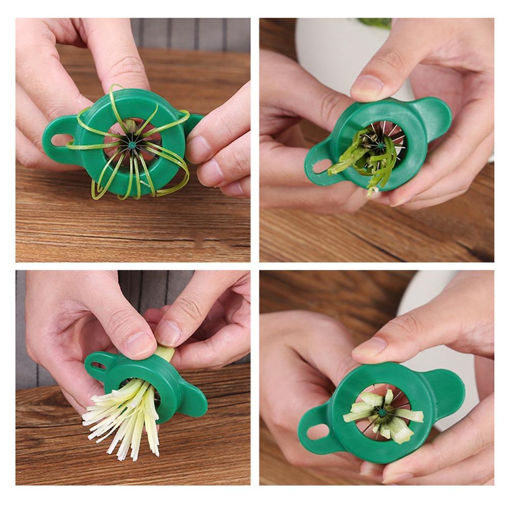 Plum Blossom Vegetable Chopper Practical Onion Cutter Grater Scallion Slicer Vegetable