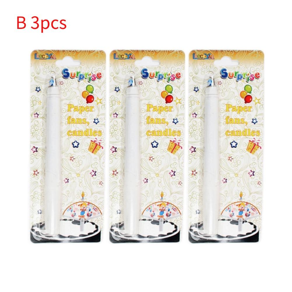 Creative Surprise Fan Birthday Candle Birthday Party Candle Decoration Funny Cake Cupcake Topper Party Decoration Supplies DIY