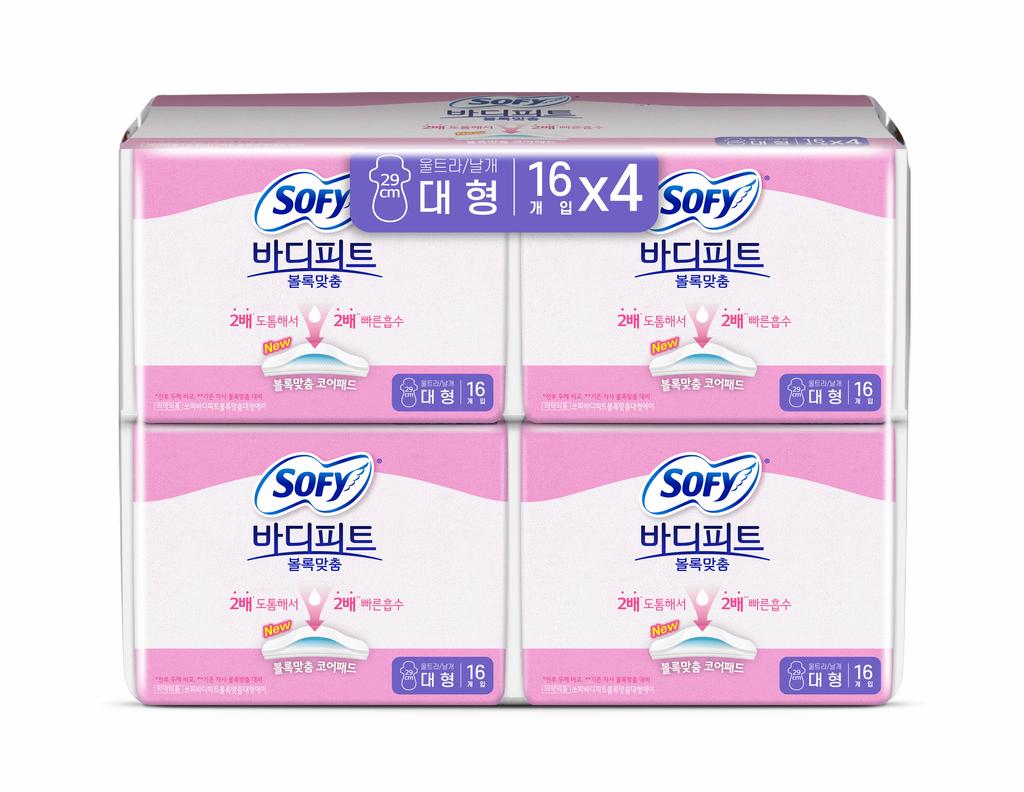 Sophie Body Fit Convex Fit 4 комплекта Специальные 3 типа Выберите 1 (Средний 64P / Большой 64P / Сверхдлинный 10P)