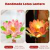3D Twisted Stick Lotus Flower Lantern Luminous Handheld Lantern  Traditional Decor