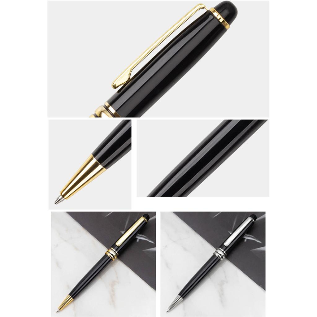 6 шт. шариковых ручек, шариковые ручки с черными чернилами, офисные ручки, гладкие ручки для письма, металлическая ручка для подписи, школьные канцелярские принадлежности