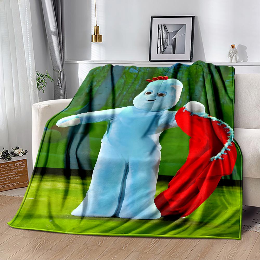 Night Garden Characters Blanket Durable Comfort Perfect for Picnics Sofa Bed All-Season Use Digital Print Ideal Gift For Birthday Valentine'S Day