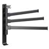 Rotating Towel Storage Swivel Rack, 180 Degree Design, Wall Mounted Space Bathroom Rack Aluminum Swing Holder, Anti-slip Organizer for Kitchen And