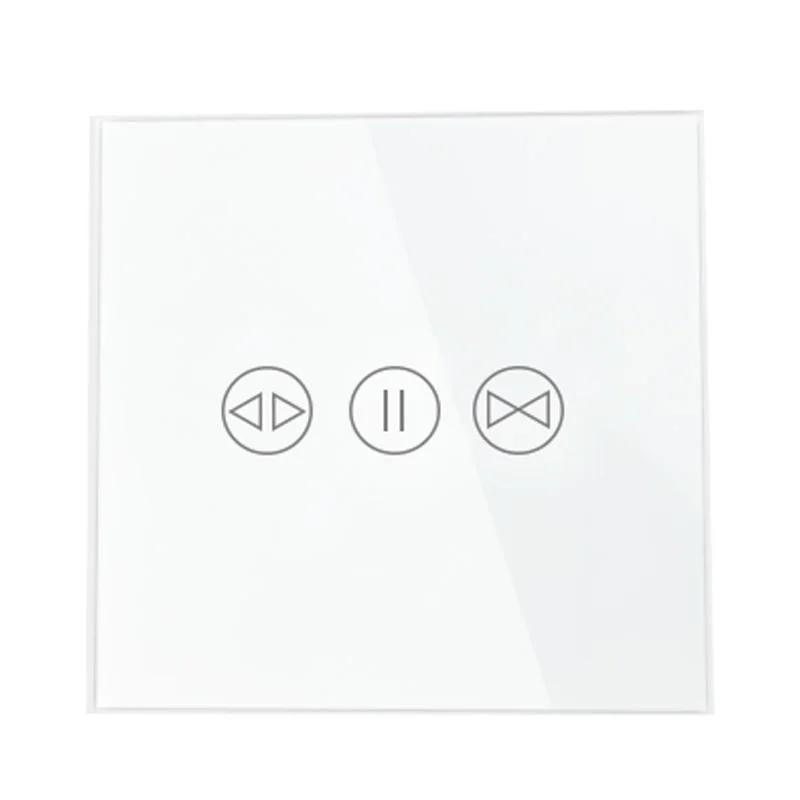 Умный WiFi выключатель для штор Tuya, сенсорный настенный выключатель для роллет, электропривод для окна, голосовое управление Alexa, Google Home, Alice