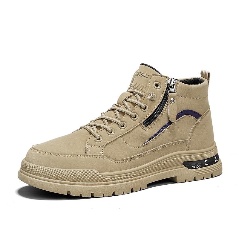 Men's Shoes Autumn and Winter Work One Pedal Men's Tooling Shoes Lightweight Waterproof Non-slip Outdoor Martin Boots