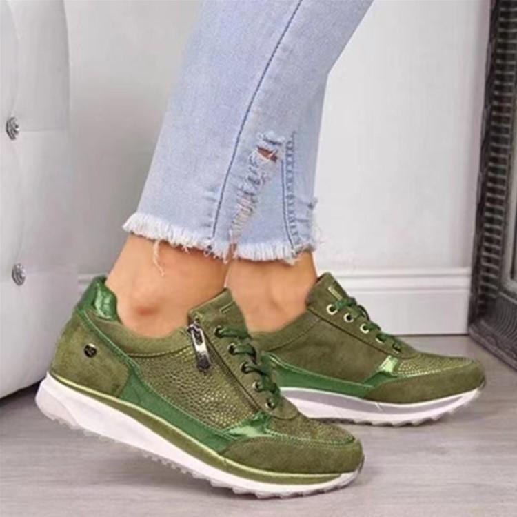 Large Size Single Shoes Women's Four Seasons Sports Shoes Korean Version Trendy Fashion Women's Single Shoes