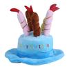 Candles Design Pet Costume Birthday Hats Accessory for Dogs Small Animals Blue