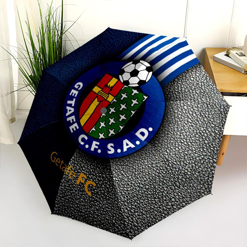 Getafe CF узор, автоматический складной зонт, портативный и складная конструкция, 8 спиц, рождественский или день рождения подарок.