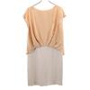 Unused Unaca Short Sleeve Layered One Piece 38 Beige French Sleeve Women Used
