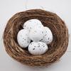 Новое круглое ротанговое птичье гнездо пасхальное ручная работа своими руками поделка дом птичье гнездо садовый декор домашняя подставка для яиц U3X6