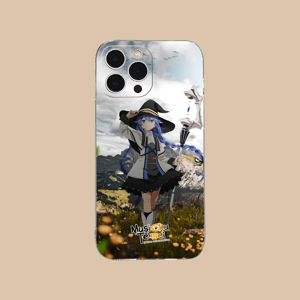 Чехол для мобильного телефона Mushoku Tensei Roxy для iPhone 17 16 15 14 13 12 11 X XR XS Air Pro Max Plus Mini Прозрачный Цветной Чехол Роскошный