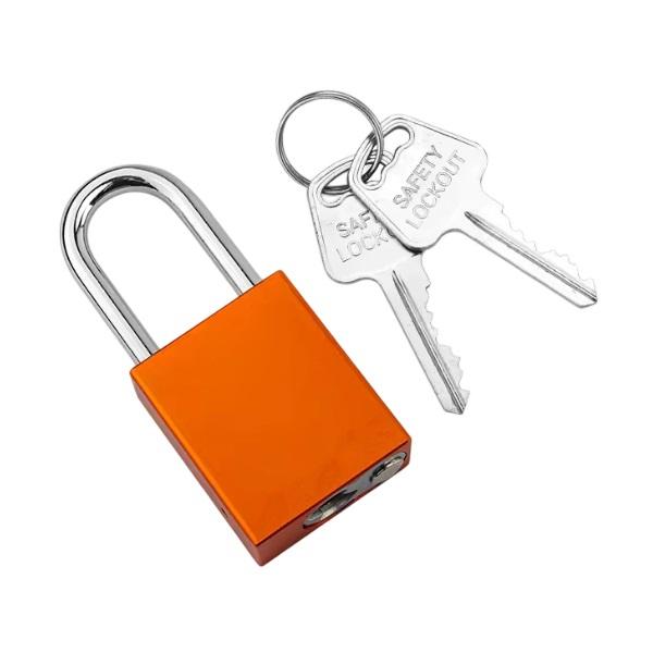 Made in China Aluminum Safety Padlock 38mm Steel Shackle Keyed Differ QLP38 Multipurpose Industrial Lock