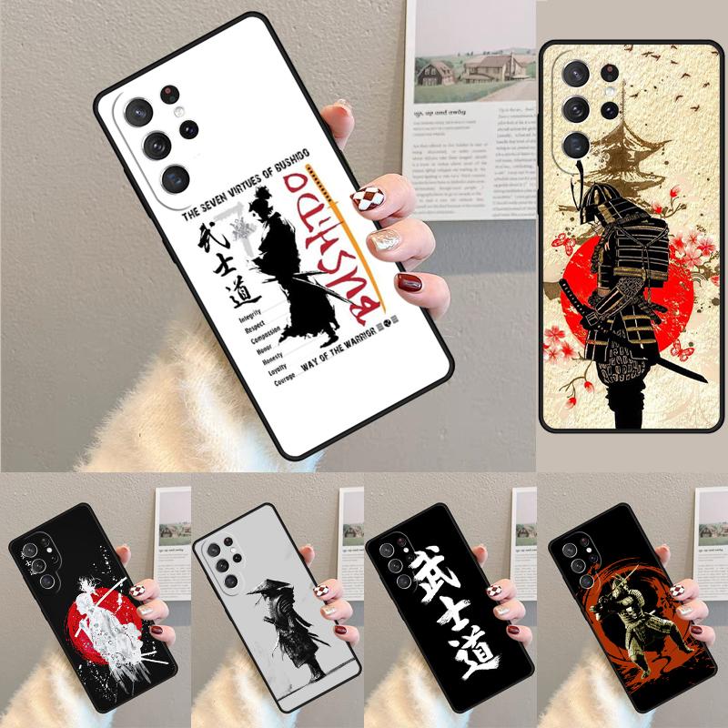 Японский Бусидо Самурай Силиконовый Чехол Для Телефона Для Samsung Galaxy note 10 pro S26 S25 S24 S23 S22 S21 Plus S25Ultra Capa Чехол