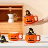 Creative Funny Elf Cartoon Mug Halloween Pumpkin Styling Little Ghost Ceramic Cup Office with Cover Water