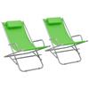 Day and Night - Day and Night Rocking Chairs 2 Units Green Steel