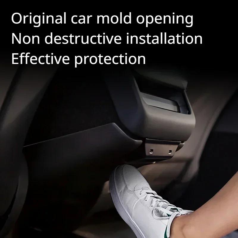 Central Armrest Box Rear Seat Child Anti-Kick Pads for Tesla Model 3+ Model Y Juniper 2025 Anti Dirty Kickproof Protection Cover