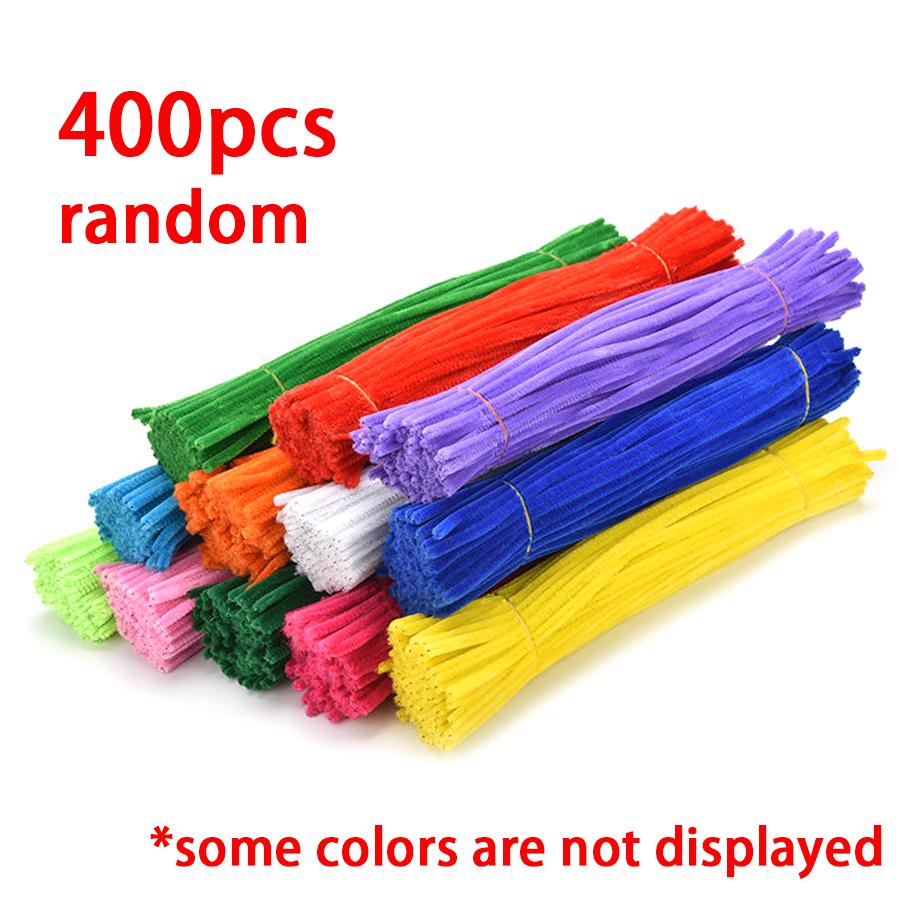 200/400 шт. Цветные синельные палочки для рукоделия DIY Арт Пушистая полоска для Фестиваля Вечеринки Подарка на День Рождения Декора Помещения XJM