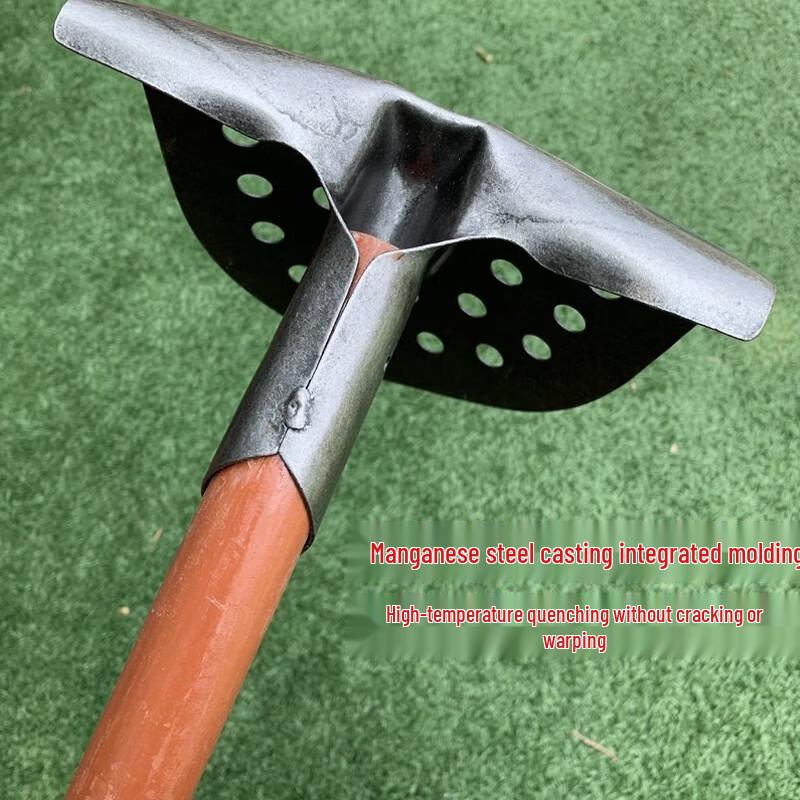 HNYH Perforated Sludge Cleaning Shovel with Wooden Handle