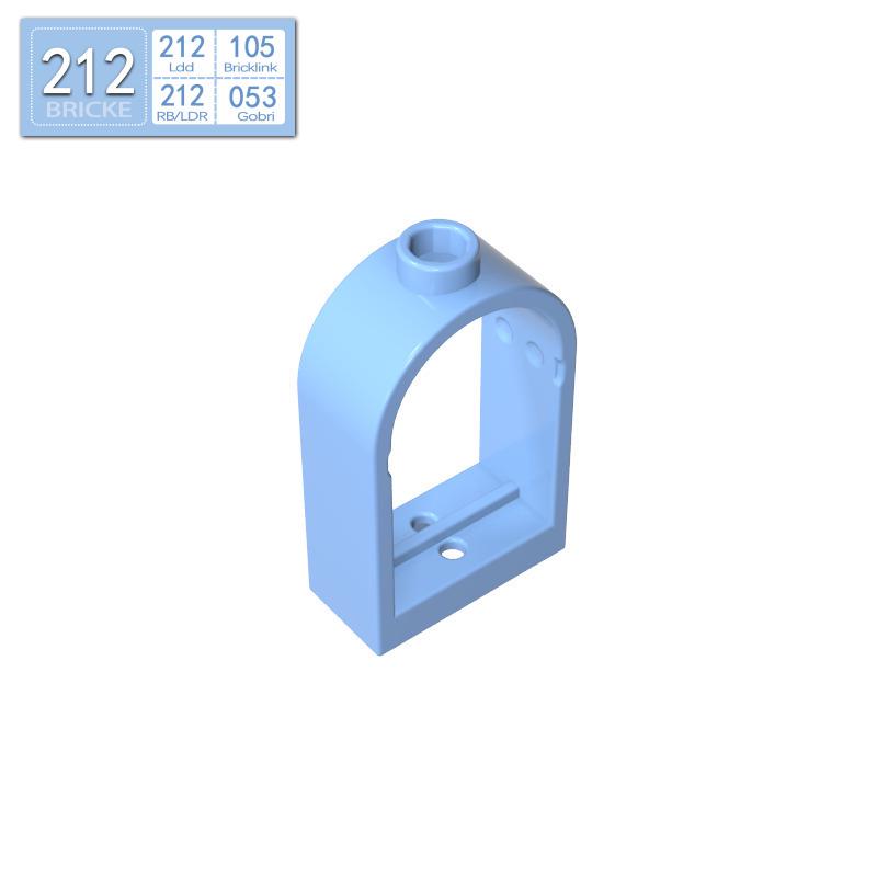 Dome Window Frame 1x2x2⅔ Brick - Lego 30044 Compatible Building Block