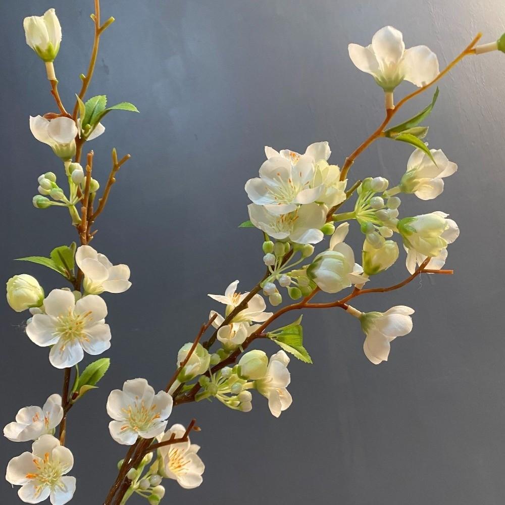 2 Fork Artificial Apple Blossom Branch 84cm Faux Flowers Elegant Cherry Blossom Branch Living Room