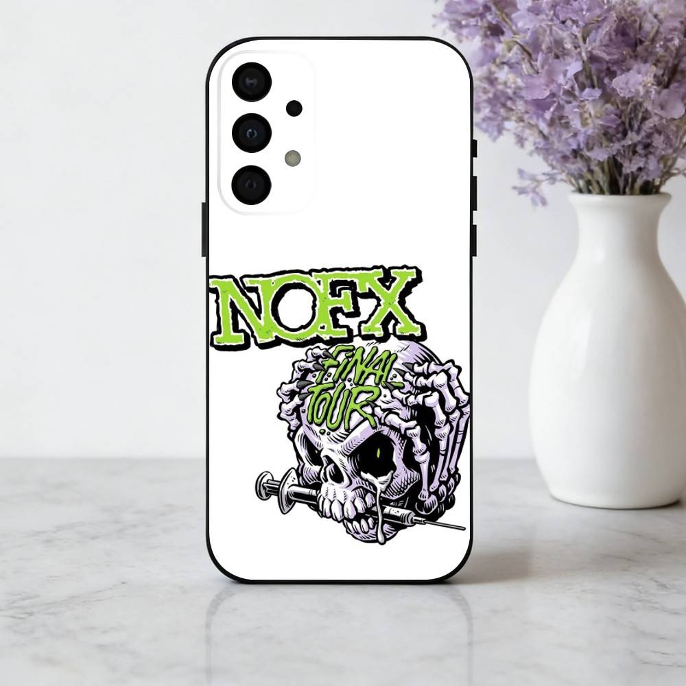 Панк-чехол для телефона N-Nofx-X для Samsung Galaxy A73, A72, A71, A70, A53, A52, A51, Другие, Мягкая черная крышка