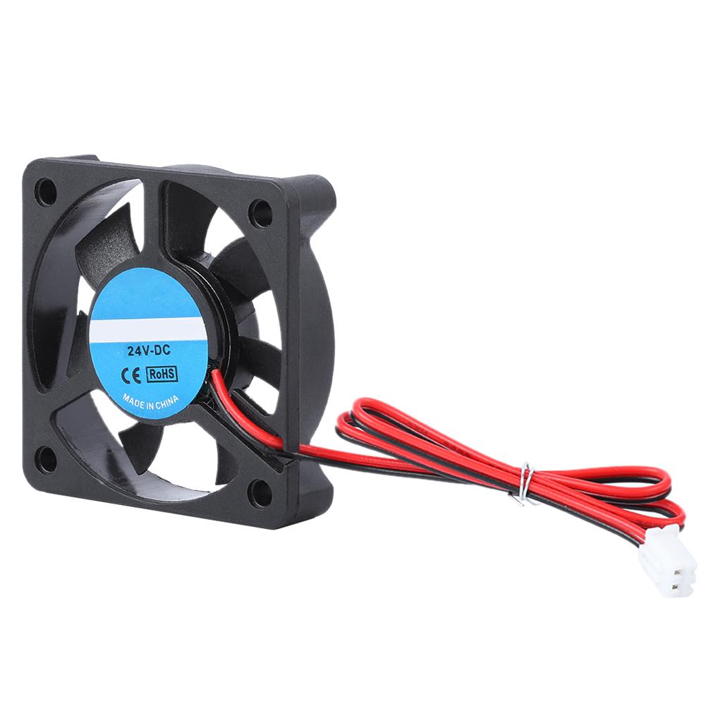 3D Printer Accessory Part DIY 5010 Cooling Fan 2Pin 24V 4000-6500 RPM 8-14CFM