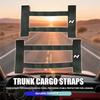 Car Logo Back Rear Trunk Storage Mesh Fixed Straps Interior Storage Accessories For Hyundai N Line I20 I30 Sonata Tucson Azera YY444