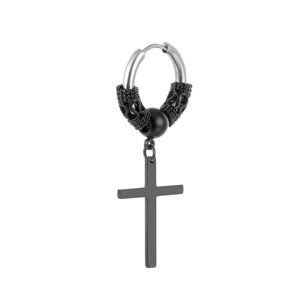 Кулон Стальной Дракон Круглый Мужские Серьги-Кольца Украшения для Ушей Корейские Висячие Серьги Серьги-Пусеты