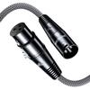 3m Heavy-Duty Male-to-Female XLR Microphone Extension Cable for Condenser Microphones, AV Amplifiers, Speakers, and Other Recording Devices