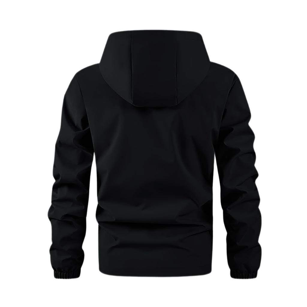 Men'S Loose Jacket Fashionable Multi Pocket Hooded Jacket