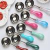 2Pcs Wax Seal Stamp Spoon Sealing Wax Melting Spoon Heat-resistant Vintage Envelope DIY Craft Wedding Party Invitations Wax Stamp Warmer Spoon