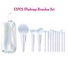 Professional Makeup Brush 12PCS Set, Premium Synthetic Vegan Brushes Kit for Blending Powder, Foundation, Concealer, Blush & Eye Shadow, Cruelty-Free