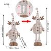 A Variety of Christmas Standing Telescopic Doll Hotel Window Christmas Snowman Elk Doll Decorative Ornaments