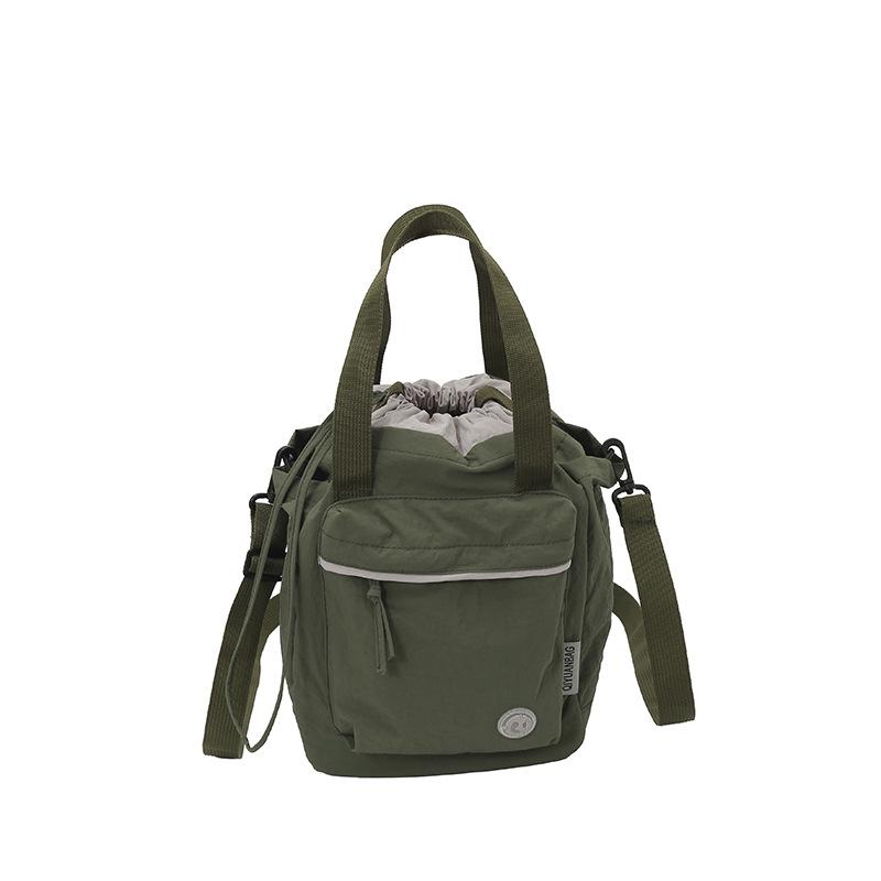 Womens Nylon Tote Bag Multi Pocket Shoulder Handbag Casual Crossbody Purse