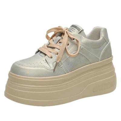 Модные кроссовки на высокой платформе 8 см, женские повседневные спортивные туфли для отдыха на природе, осенние вулканизированные туфли для скейтбординга, женские кроссовки Chaussures Femme