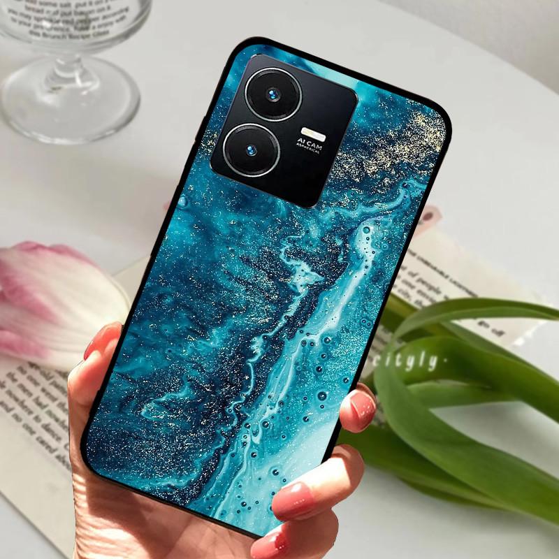 Для Vivo Y22S 2022 Чехол Ударопрочный Мягкий ТПУ Силиконовый Чехол для Телефона Для Vivo Y22 Y 22 V2207 Y22S V2206 Funda Capa Мультяшный Vivoy22