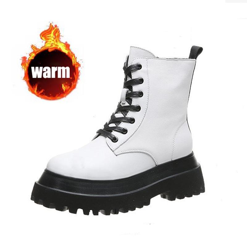 Мода 2024 года, белые ботинки, мягкие ботильоны из искусственной кожи, женские ботинки на платформе для мотоциклистов, женские осенне-зимние туфли, женские короткие ботинки в готическом стиле