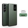 Кожаный чехол-книжка Chali с умным окном для Samsung S26 Ultra