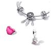 Pandora Love typewriter pendant pink 790069C01