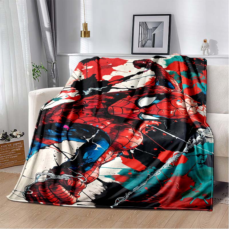 2026 New Spider-Man DIY Printed Blanket, Living Room/Bedroom Shawl, Suitable for Home, Office and Leisure Use, and Can Also Be