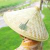 Регулируемые шляпы из натурального бамбука, летние плетеные соломенные шляпы, кепки, защищающие от дождя, для мужчин и женщин, для активного отдыха