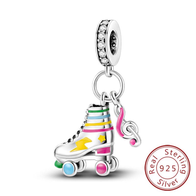 Подходят оригинальные медные шармы-бусины, бант, флакон духов, розовые шармы для женщин, изящные украшения DIY, подарки на день рождения