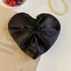 Love Large Satin Hair Scrunchies Cloth Exaggerated Hair Ring Fashion Heart Hair Rope  Party